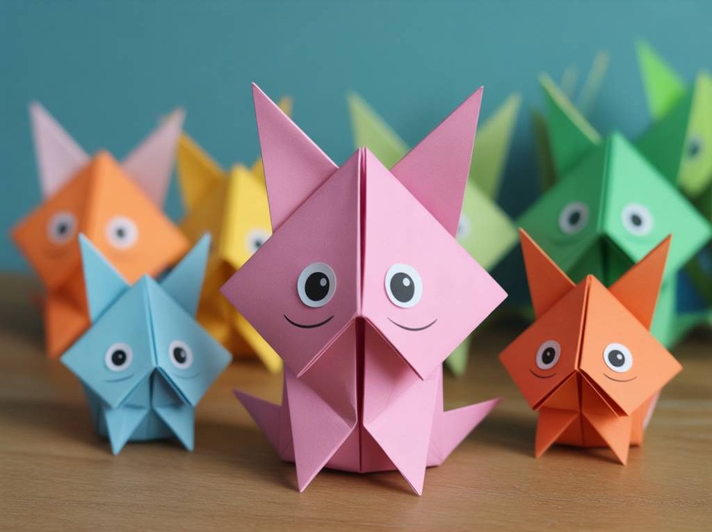 5 idées d'origami faciles sur le thème des animaux à faire avec les enfants