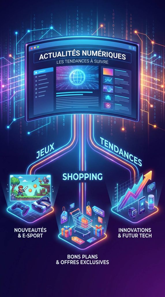 Actualités numériques : les tendances jeux, shopping et bons plans à suivre