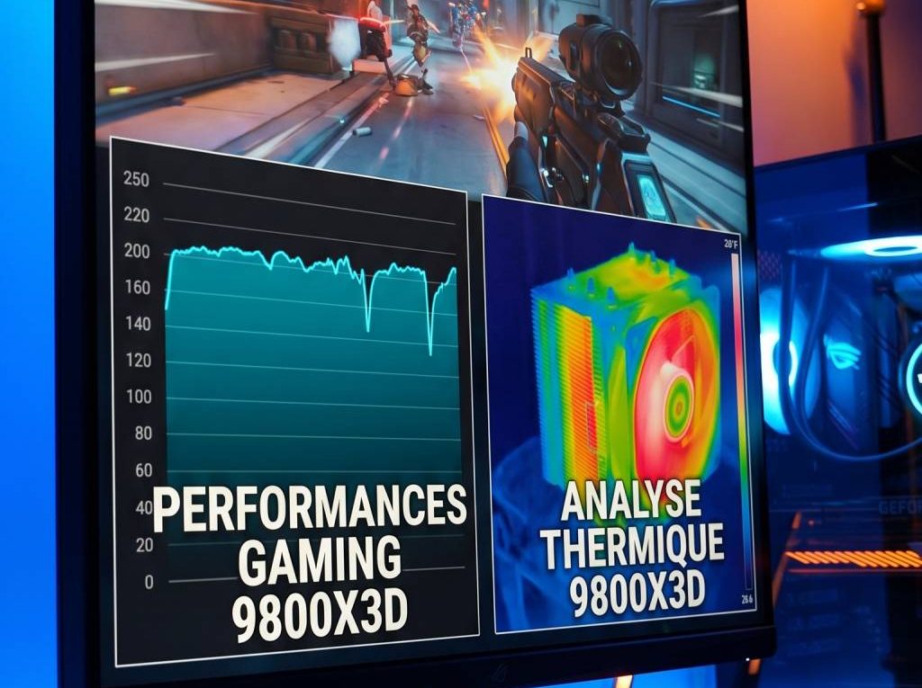 9800x3d test : performances en jeu et bilan thermique