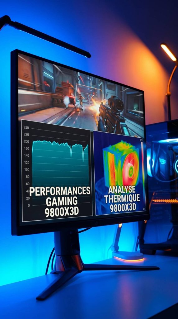 9800x3d test : performances en jeu et bilan thermique