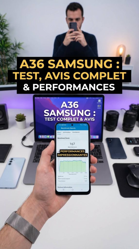 A36 Samsung test : avis complet et performances